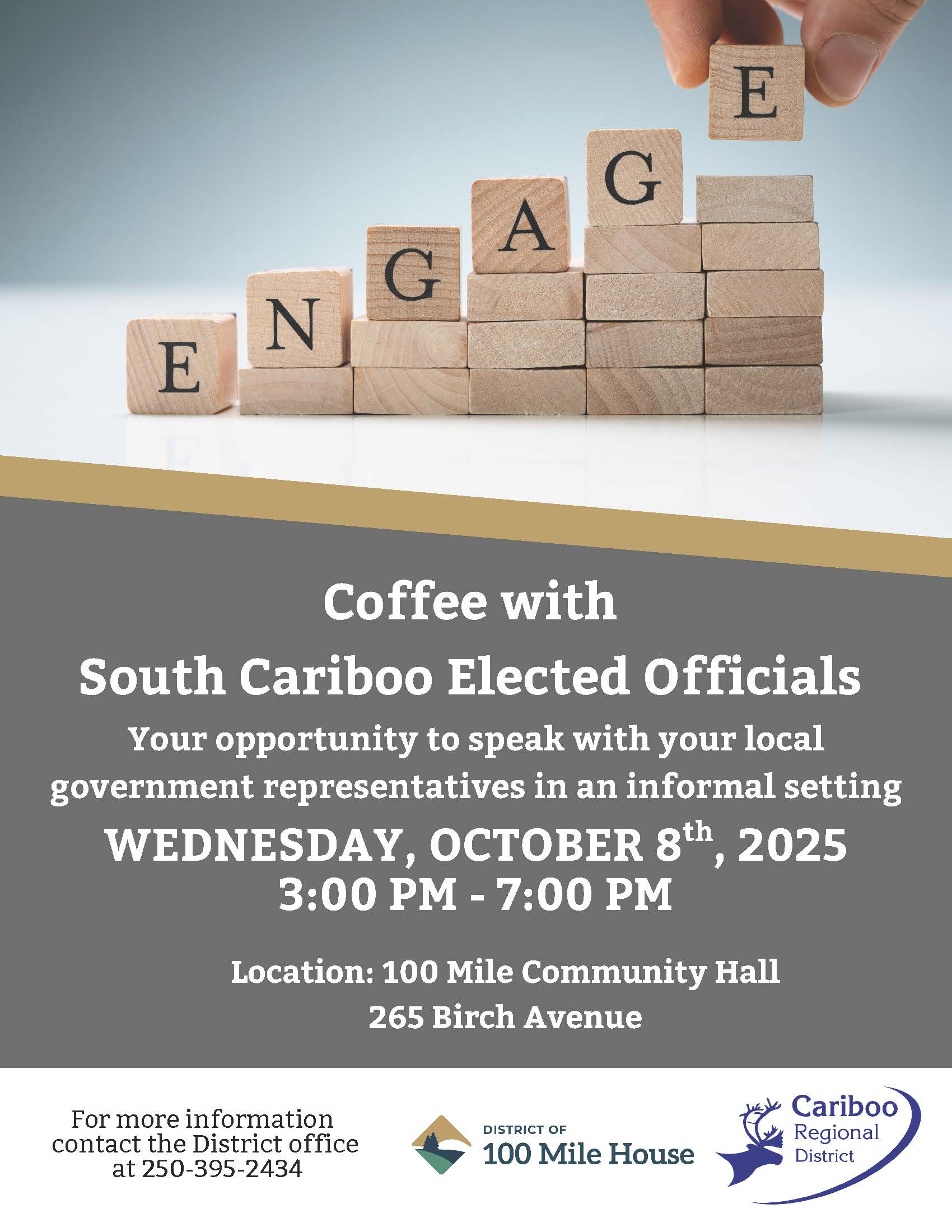 Coffee with South Cariboo Elected Officials