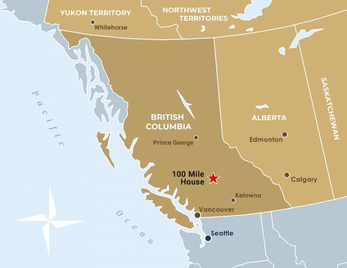 100 Mile House Map Investing Here | District Of 100 Mile House