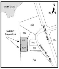 810 & 820 Exeter Truck Rtd Map