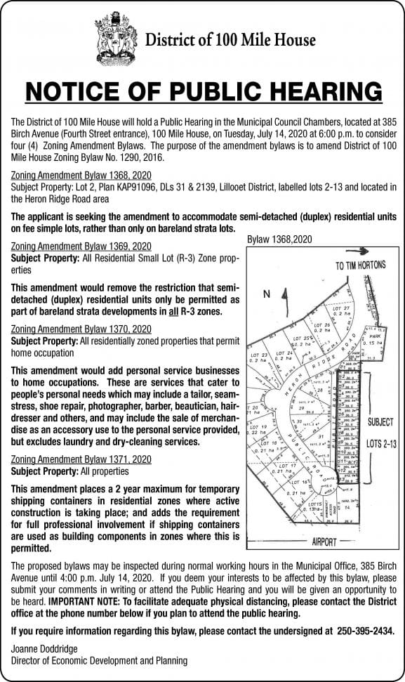 notice of public hearing