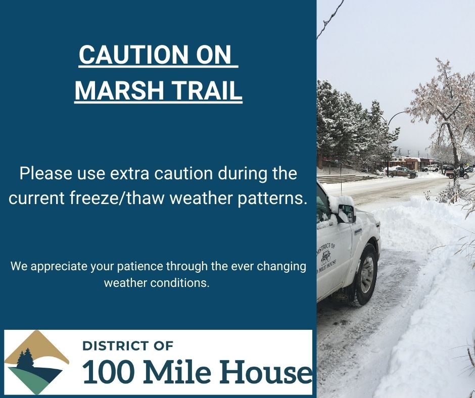 Caution on Marsh Trail