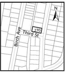 Map of proposed development variance permit
